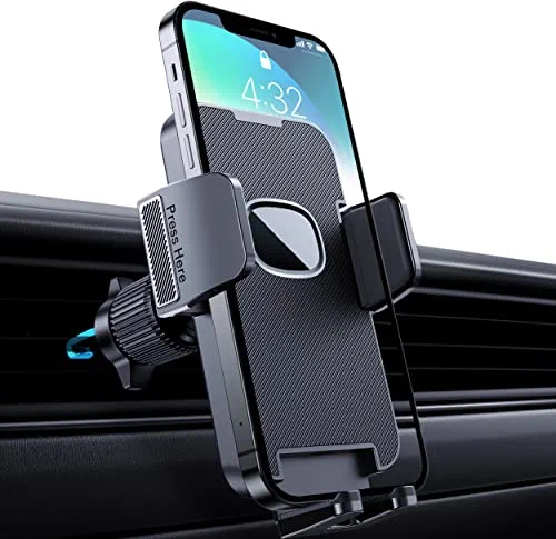CINDRO Car Vent Phone Mount for Car [Military-Grade Hook Clip] Phone Stand for Car Air Vent Clip Cell Phone Holder for Smartphone, iPhone, Automobile Cradles Universal