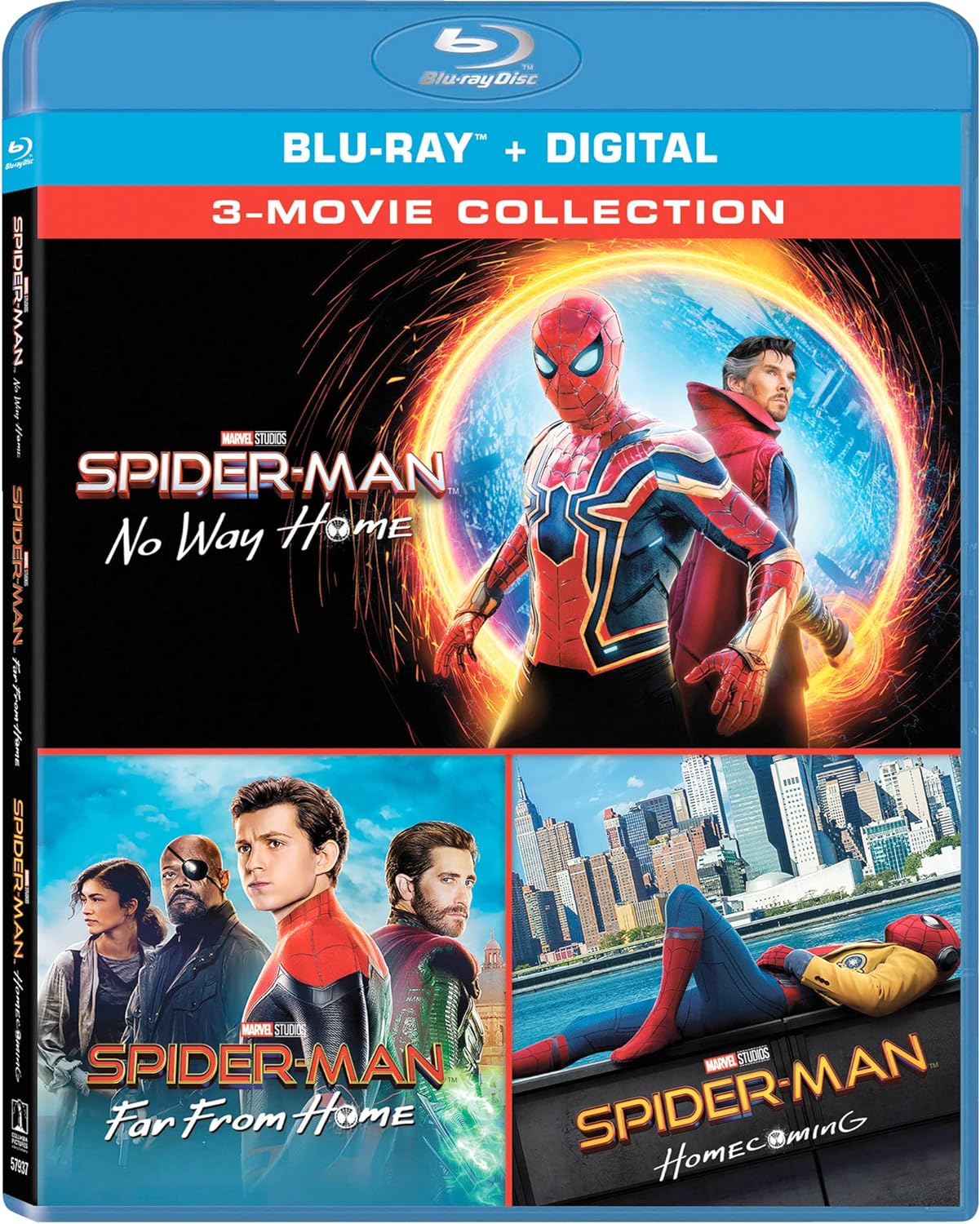 Spider-Man: Far from Home / Spider-Man: Homecoming / Spider-Man: No Way Home – Multi-Feature [Blu-ray]