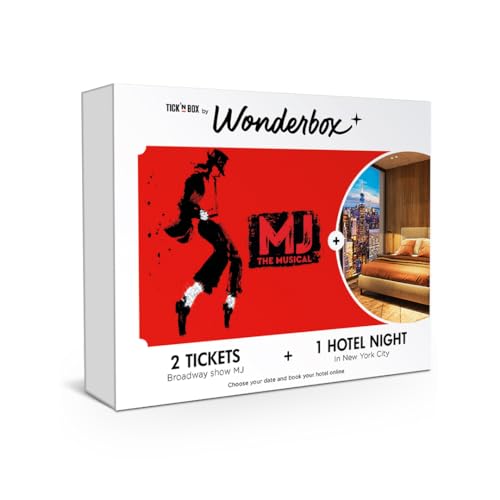 Wonderbox – Experience Gift – Michael Jackson The Musical Package on Broadway – 2 Open Tickets and 1 Hotel Night in New York– Easy and Fast Booking Online – MJ The Musical Full Package