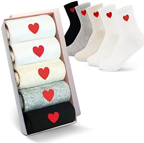 Women’s Novelty Cute Funny Cotton Funny Warm Winter Holiday Christmas Socks Gift Set for Women Teen Girls