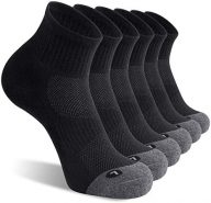 FITRELL 6 Pack Men’s Athletic Ankle Socks Cushioned Sports Running Socks 7-9/9-12/12-15
