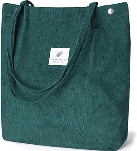 WantGor Large Corduroy Totes Bag Women’s Casual Purses Work Handbags Big Capacity Shopping Bag