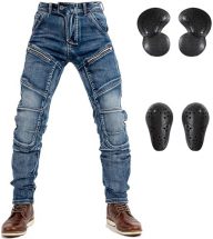 Motorcycle Riding Pants Motocross Ricing Jeans Motorbike Denim Jeans with CE Removable Armored for Men