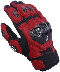 Harssidanzar Breathable Leather Motorcycle Gloves Touchscreen for Men Women KM046
