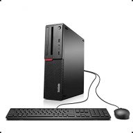 Lenovo THINKCENTRE M700 SFF Business Desktop Computer (Intel Dual-Core i3-6100 3.70GHz, 8GB DDR4, 256GB SSD, WiFi, Bluetooth, Dual Monitors Supported, Windows 10 Pro) (Reed) Black (Renewed)
