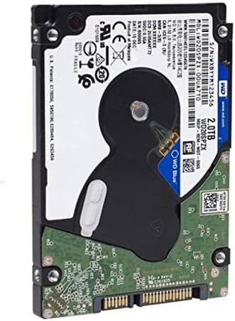 WD Blue 2TB Mobile Hard Disk Drive – 5400 RPM SATA 6 Gb/s 128MB Cache 2.5 Inch 7mm – WD20SPZX WD Recertified (Renewed)