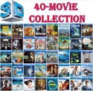 Ultimate 3D Movies Collection – 40 Movies on 3D: Kids/ Action/ Drama/ Horror/ Sci-Fi/ Nature[Man of Steel/ Life of Pi/ Harry Potter/ Hobbit/ Gravity/ Dress/ Mad Max/ Star Trek/ Meg/ X-Men][3D Blu-ray]